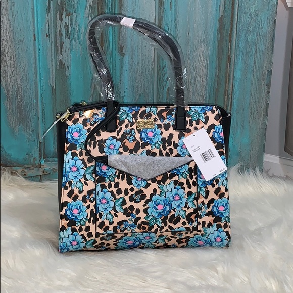 Betsey Johnson Handbags - Betsey Johnson Luv Betsey Leopard and Floral Tote